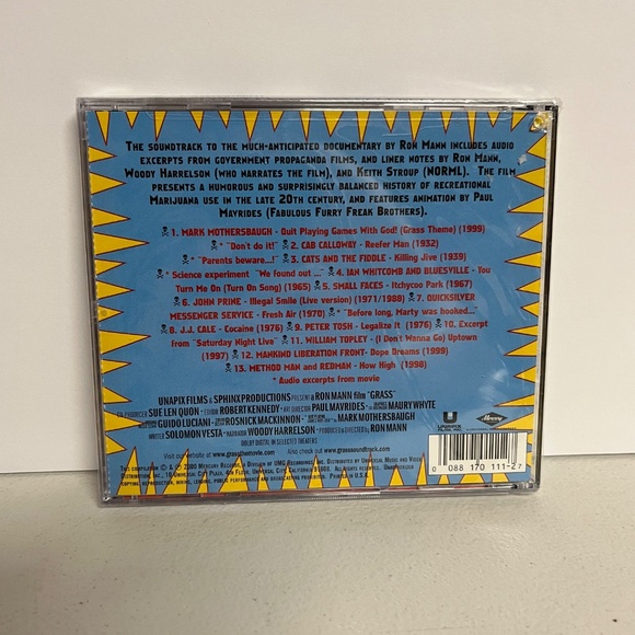 Vintage 2000 Grass The Soundtrack CD New Motion Picture 420 - Picture 2 of 12